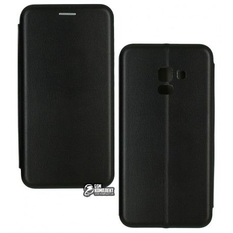 Чехол для Samsung A530 Galaxy A8, Fashion, кожзам, черный