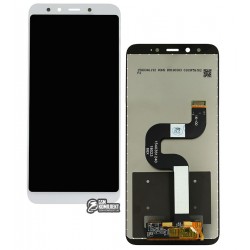 Дисплей для Xiaomi Mi 6X, Mi A2, белый, с сенсорным экраном (дисплейный модуль), Original (PRC)