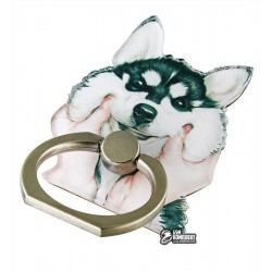 Кольцо-держатель для телефона, хаски