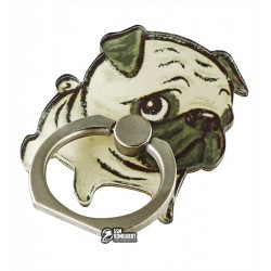 Кольцо-держатель для телефона, мопс 2