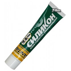 Клей-герметик универсальный Силикон Sanitar, прозрачный