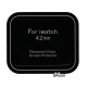 Загартоване захисне скло для розумного годинника Apple Watch 42mm, 0,26 mm 9H, 2.5D, чорне