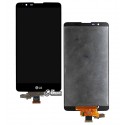 Дисплей для LG Stylus 2 K520, чорний, з сенсорним екраном (дисплейний модуль)