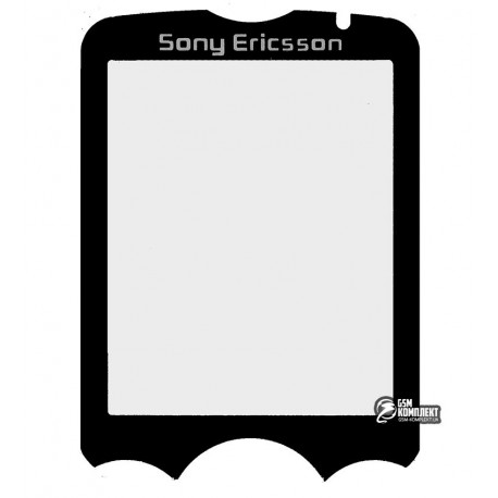 Стекло корпуса для Sony Ericsson W810, черное
