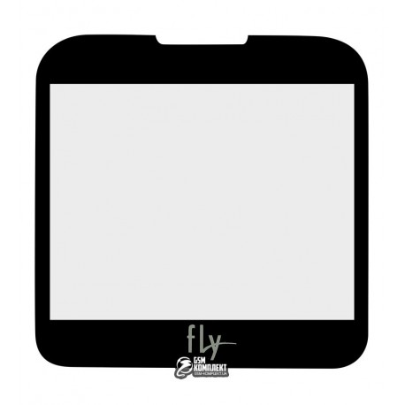 Стекло корпуса для Fly EZZY 4, черное, оригинал, #3.06.BK115.00DY/YW23-331-0007