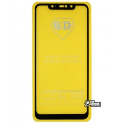 Закаленное защитное стекло для Xiaomi Redmi Note 6 Pro, 0,26 мм 9H, 2.5D, Full Glue, черное