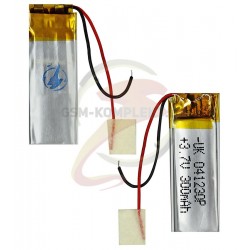 Аккумулятор для China-Tablet PC, (Li-ion 3.7V 300mAh), (12*30*4.0 мм) GD041230P Аккумулятор для China-Tablet PC, (Li-ion 3.7V 300mAh), (12*30*4.0 мм) GD041230P