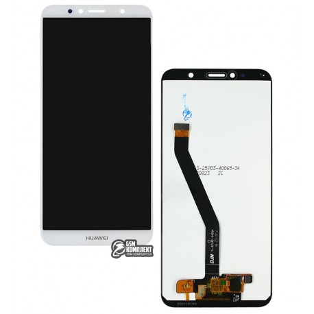 Дисплей для Huawei Y6 (2018), Y6 Prime (2018), белый, с сенсорным экраном, Original (PRC)