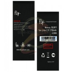 Аккумулятор (акб) BL9011 для Fly FS406 Stratus 5, Li-ion, 3,7 В, 1700 мАч, original Аккумулятор (акб) BL9011 для Fly FS406 Stratus 5, Li-ion, 3,7 В, 1700 мАч, original