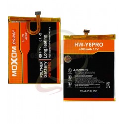 Акумулятор Moxom HB526379EBC для Huawei Y6 Pro, Li-Polymer, 3,7 В, 4000 мАг Акумулятор Moxom HB526379EBC для Huawei Y6 Pro, Li-Polymer, 3,7 В, 4000 мАг