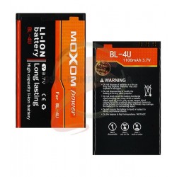 Аккумулятор Moxom BL-4U для Nokia 300 Asha, 305 Asha, 308 Asha, 311 Asha, 3120c, 500, 5250, 5330, 5530, 5730, 600, 6212c, 6600s, 8800 Arte, C5-03, C5-06, E66, E75, Li-ion, 3,7 В, 1100 мАч Аккумулятор Moxom BL-4U для Nokia 300 Asha, 305 Asha, 308 Asha, 311 Asha, 3120c, 500, 5250, 5330, 5530, 5730, 600, 6212c, 6600s, 8800 Arte, C5-03, C5-06, E66, E75, Li-ion, 3,7 В, 1100 мАч