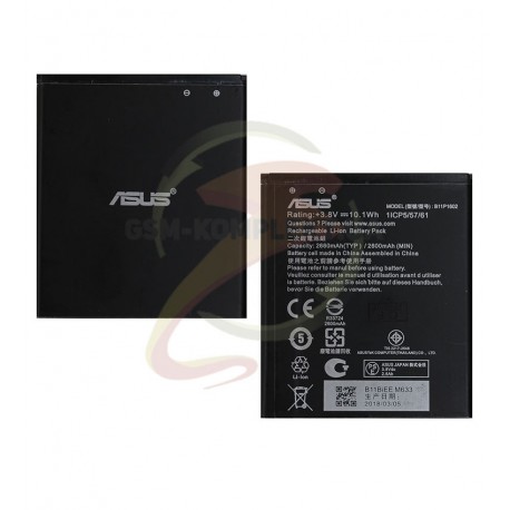 Акумулятор для Asus ZenFone Go (ZB500KL), Li-ion, 3,8 В, 2660 мАч, #B11P1602