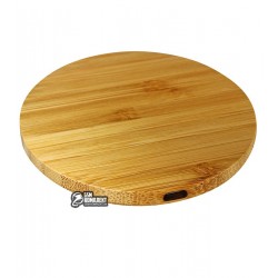 Беспроводная зарядка V300-1, принт под дерево