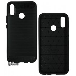 Чехол для Huawei P Smart Plus, Nova 3i, Polished Carbon (SGP Slim Iron), силиконовый, черный Чехол для Huawei P Smart Plus, Nova 3i, Polished Carbon (SGP Slim Iron), силиконовый, черный