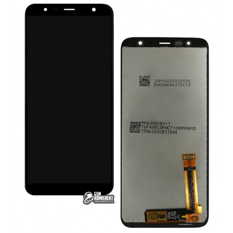 Дисплей для Samsung J610 Galaxy J6+, черный, с сенсорным экраном (дисплейный модуль), Original (PRC), original glass