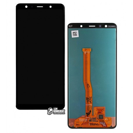 Дисплей для Samsung A750 Galaxy A7 (2018), черный, с сенсорным экраном (дисплейный модуль), Original (PRC), original glass