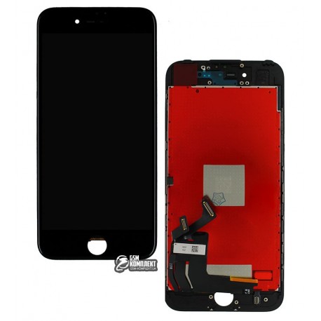 Дисплей iPhone 7, черный, с сенсорным экраном (дисплейный модуль), Сopy