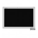 Дисплей для планшета Asus ZenPad 10 Z300CNL, ZenPad 10 Z300M, білий, з сенсорним екраном, жовтий шлейф, FT5826SMW / TV101WXM-NU1