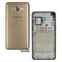 Корпус для Samsung G532 Galaxy J2 Prime, золотистий