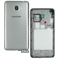 Корпус для Samsung G532 Galaxy J2 Prime, серебристый