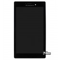 Дисплей для планшетів Lenovo Tab 2 A7-10, Tab 2 A7-20F, чорний, з сенсорним екраном (дисплейний модуль), з рамкою, BT0700430150928-C / 131741E1V1. 6