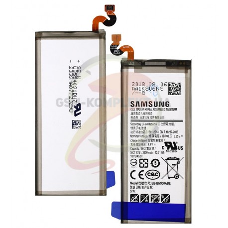 Акумулятор EB-BN950ABE для Samsung N950F Galaxy Note 8, N950FD Galaxy Note 8 Duos, Li-ion, 3,85 B, 3000 мАч