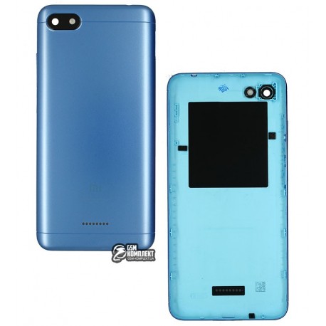 Задняя панель корпуса для Xiaomi Redmi 6A, синяя