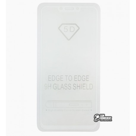 Закаленное защитное стекло для Huawei P Smart Plus, Nova 3i, 0,26 мм 9H, Full Glue, белое