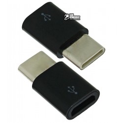 Адаптер micro USB to USB Type-C, черный