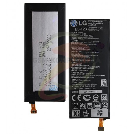 Аккумулятор BL-T23 для LG X Cam K580, Li-Polymer, 3,8 В, 2430 мАч