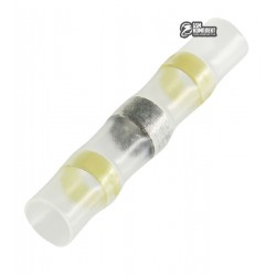 Термоусаживаемая гильза с оловяным кольцом, 4,0-6.0mm² 12-10AWG, желтая
