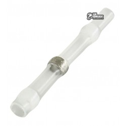Термоусаживаемая гильза с оловяным кольцом, 0,25-0.34mm² 26-24AWG, белая