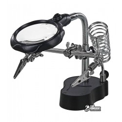 Держатель для плат ZD126-2 с линзой 4x d65, 12x d17 LED подсветка