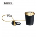 Автомобильное зарядное устройство Remax Cup Car Charger CR-3XP Alien, 3USB, черное