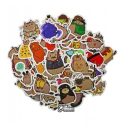 Стикеры Pusheen, 100шт.
