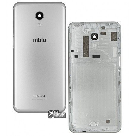 Задняя крышка батареи для Meizu M6s, серебристая