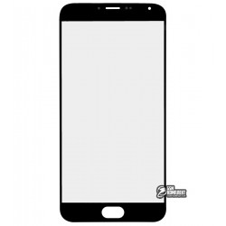 Стекло корпуса для Meizu MX5e, черное Стекло корпуса для Meizu MX5e, черное