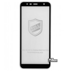 Закаленное защитное стекло Tiger Glass для Samsung J415 Galaxy J4 Plus (2018), 0,26 мм 9H, 2.5D, Full Glue, черное