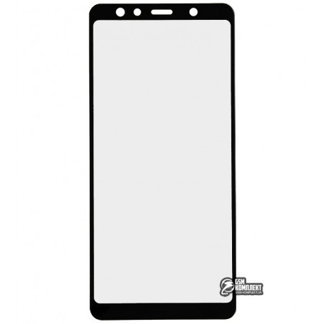 Закаленное защитное стекло для Samsung A750 Galaxy A7 (2018), 0,26 мм 9H, 2.5D, черное