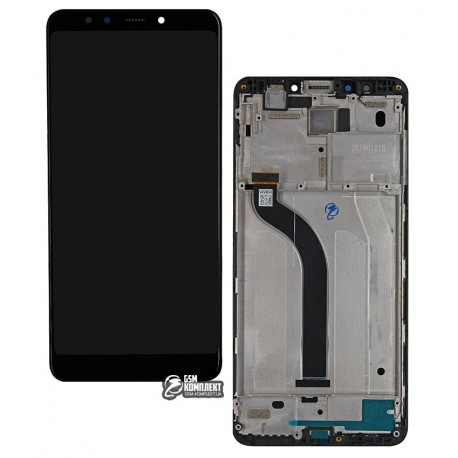 Дисплей для Xiaomi Redmi 5, черный, с сенсорным экраном (дисплейный модуль), с рамкой, Original (PRC)