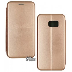 Чехол для Samsung G930 Galaxy S7, Fashion, кожаный, черный