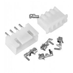 Разъем XH2.54-4pin, разъем, штекер, 4 коннектора JST