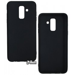 Чехол для Samsung A605F Galaxy A6 Plus 2018 (A6+ 2018), Joy, силиконовый, матовый, черный