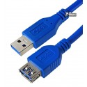 Кабель-удлинитель USB 3.0 - 1.5 м, синий