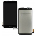 Дисплей для LG K7 MS330, Tribute 5 LS675, чорний, з сенсорним екраном (дисплейний модуль)
