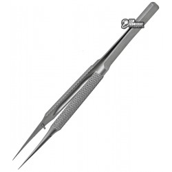 Пинцет в футляре прямой AIDA AD-116-11, титановый с рифлёными ручками Пинцет в футляре прямой AIDA AD-116-11, титановый с рифлёными ручками