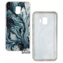 Чехол для Samsung J260 Galaxy J2 Core (2018), Marble, силиконовый