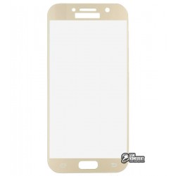 Закаленное защитное стекло для Samsung A520 Galaxy A5 2017 Duos, 0,26 мм 9H, золотое