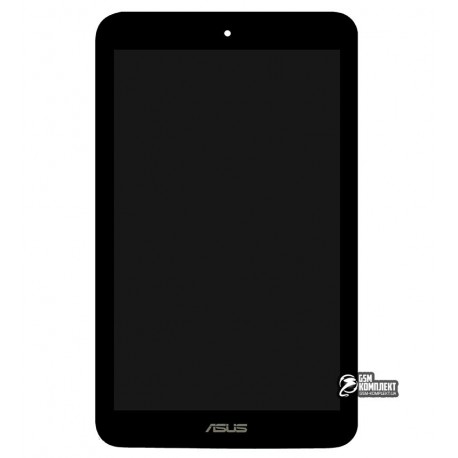 Дисплей для планшета Asus MeMO Pad 8 ME180A, черный, с рамкой, с сенсорным экраном (дисплейный модуль)