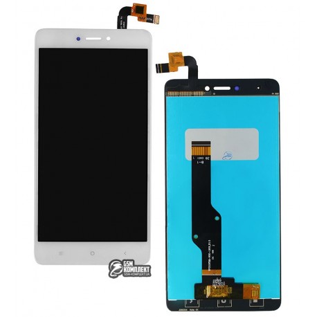 Дисплей для Xiaomi Redmi Note 4X, белый, с сенсорным экраном, High Copy, snapdragon